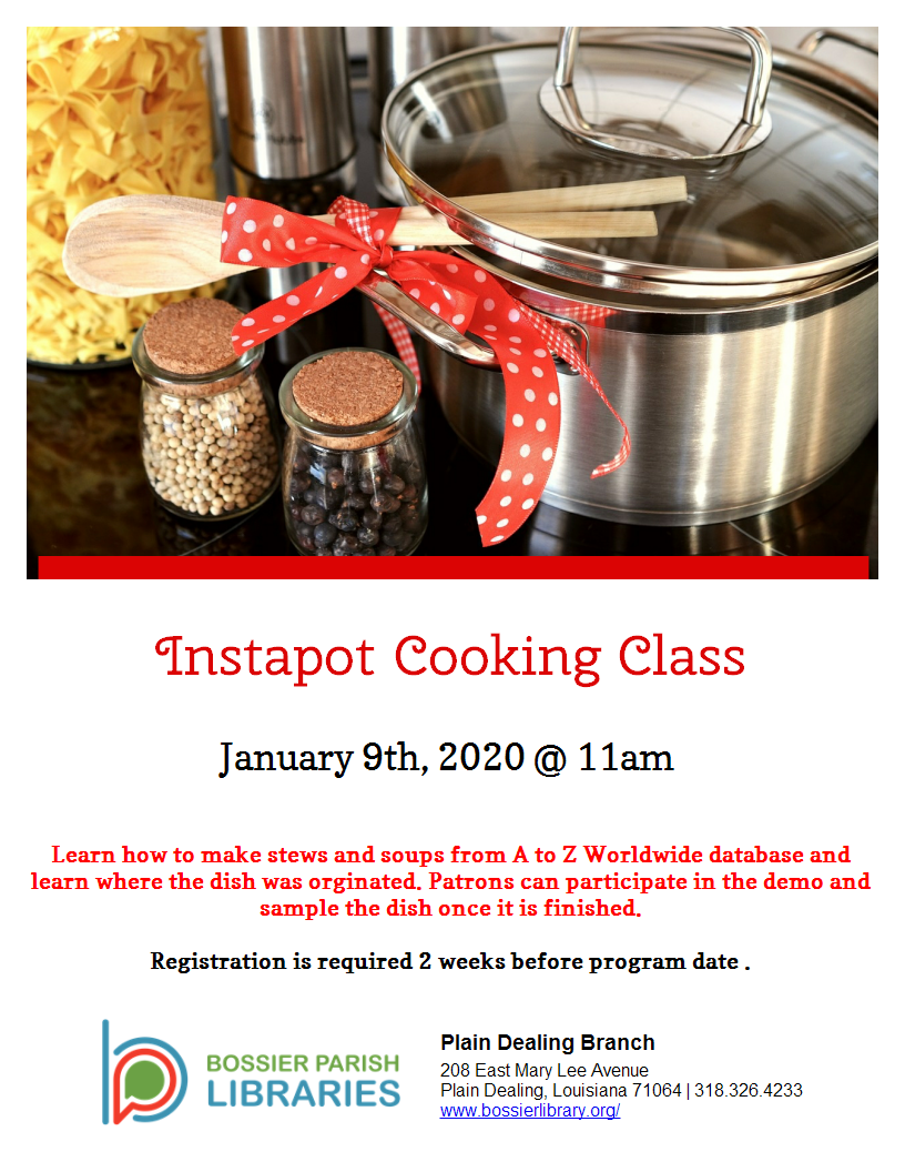 Cook with Me: Instapot Cooking Class