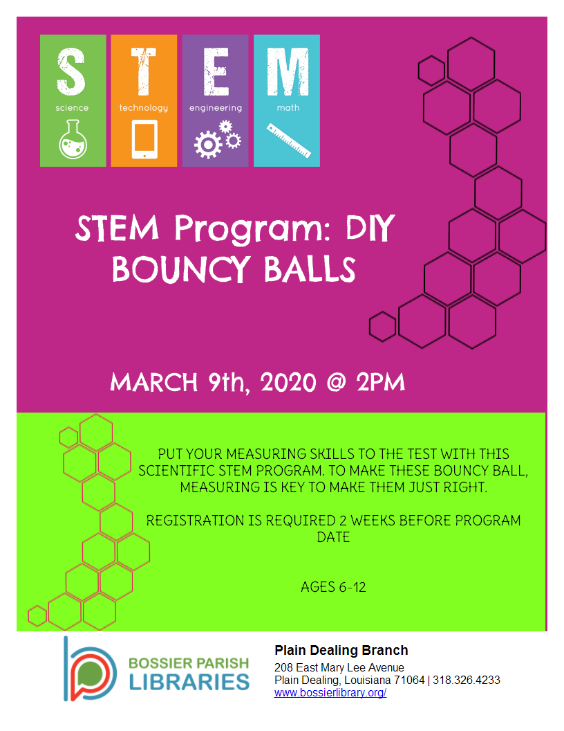 Stem Program: DIY Bouncy Balls