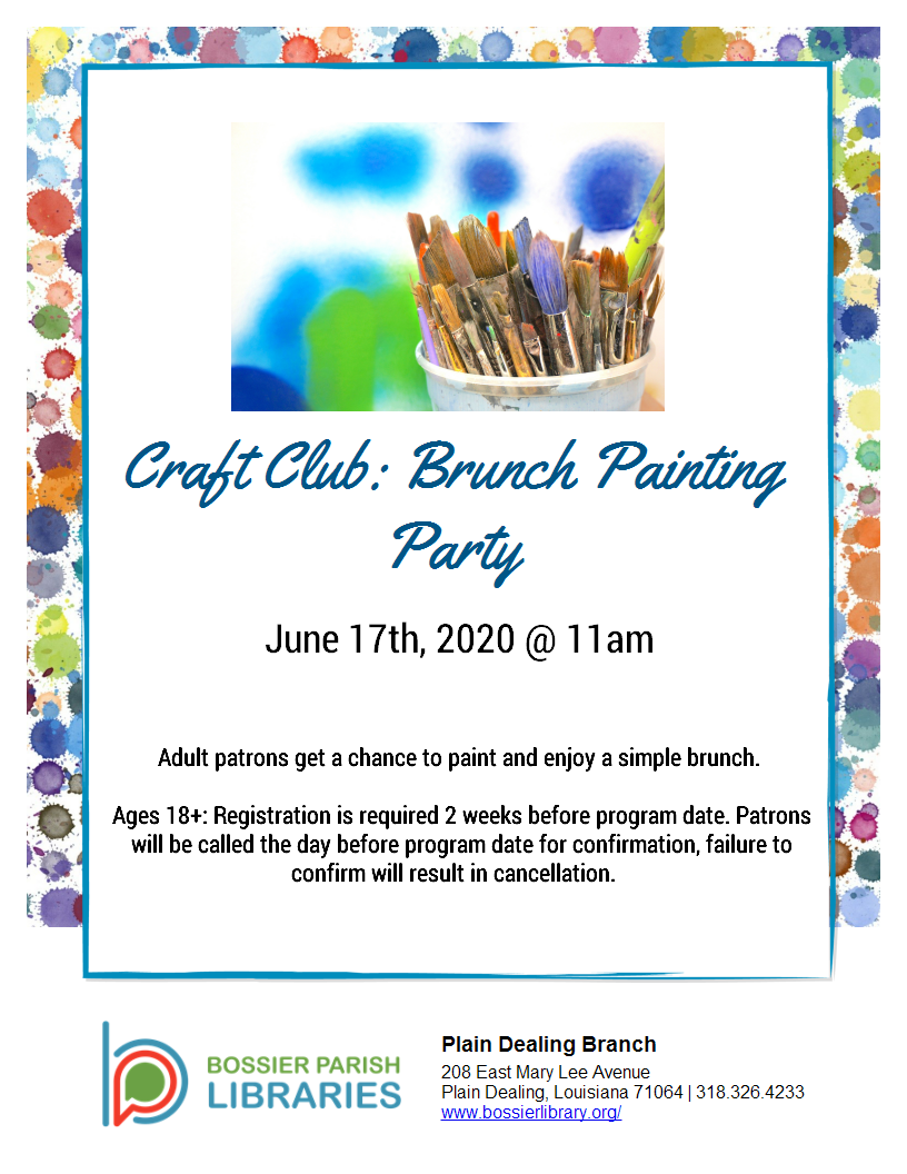 Craft Club: Brunch Painting Party