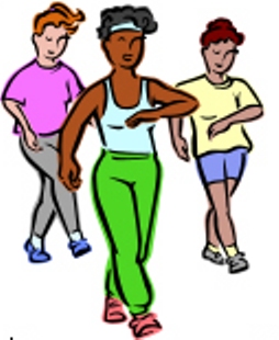 people walking for exercise