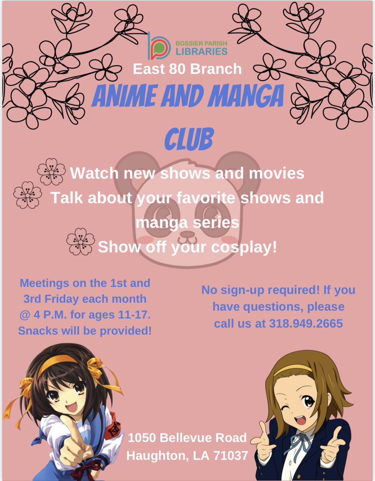 NMA Anime Club, April 5 to December 27, Online Event