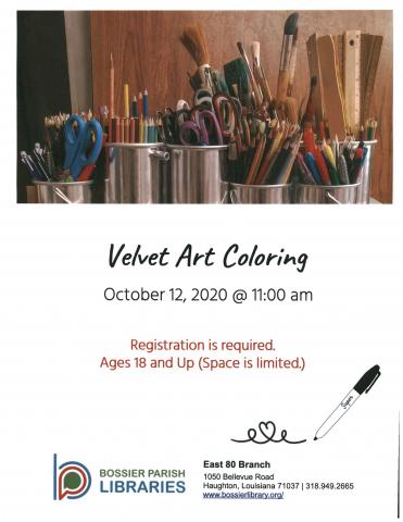 Velvet coloring 