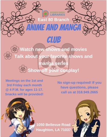 Anime and Manga Flyer