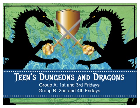 Teen Dungeons and Dragons flyer