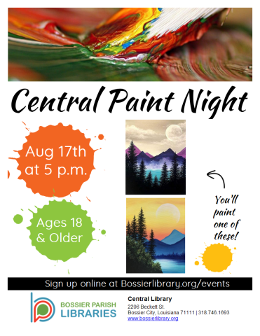 Paint Night flyer