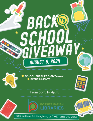 Back to School Giveaway Flyer