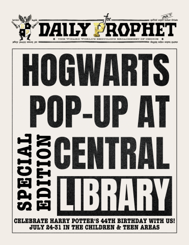hogwarts pop up flyer