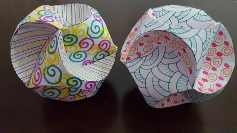 paper triskele globe