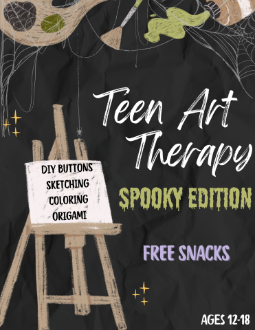 Teen Art Therapy flyer