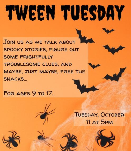 Promotional flyer with bats & spiders
