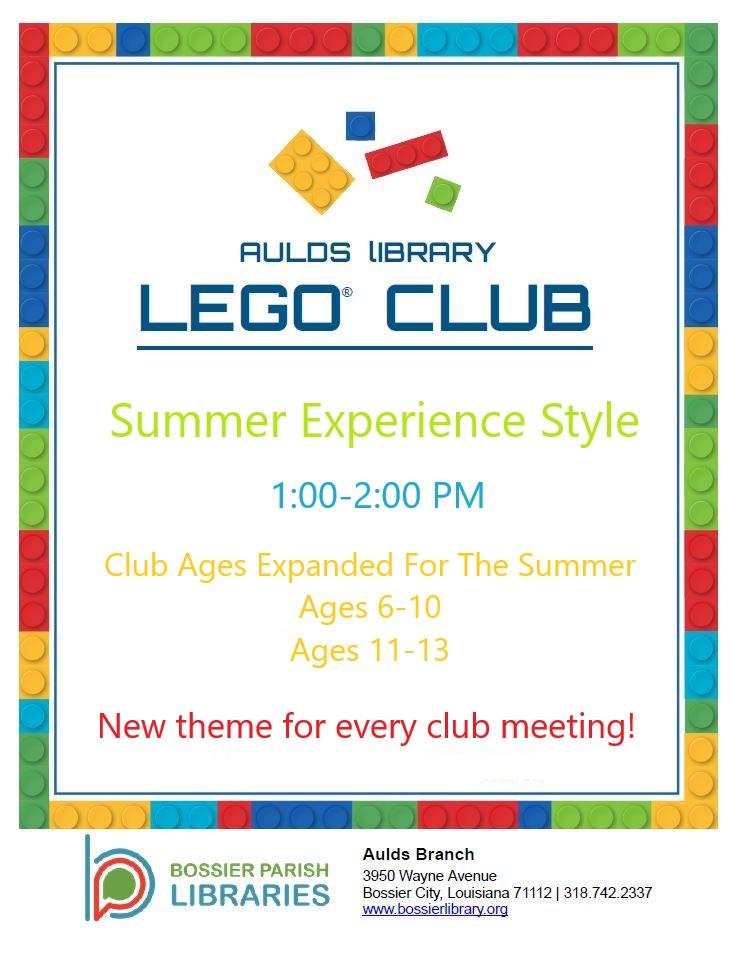 Legos Club, summer 2023